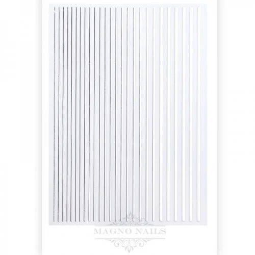 3D Flex Stripes Silver - Flexible Sticker Zierstreifen Selbstklebende Nagelaufkleber Nagelsticker Nail Art
