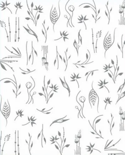 3D Metallic Nail Sticker - silber Seblstklebende Aufkleber Nagelsticker Nagelaufkleber