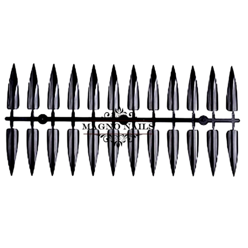 Preview: Präsentation Stiletto Tips mit 240 Tips schwarz