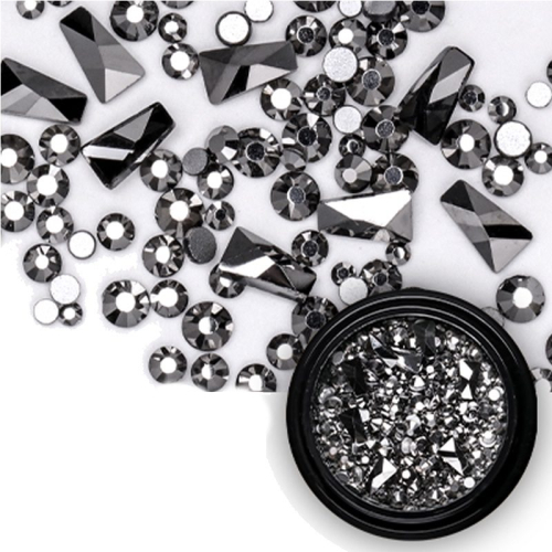 Mix - Nail Art - Strasssteine Set - black Nail Nagelstudio Nägel Nailart Nail art