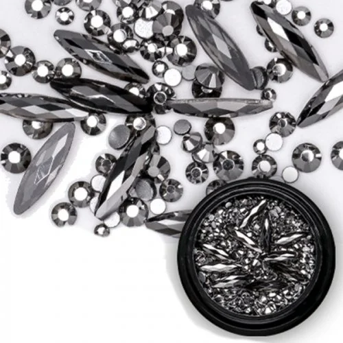 Mix - Nail Art - Strasssteine Set - black Nail Nagelstudio Nägel Nailart Nail art