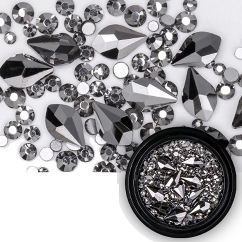 Mix - Nail Art - Strasssteine Set - black Nail Nagelstudio Nägel Nailart Nail art