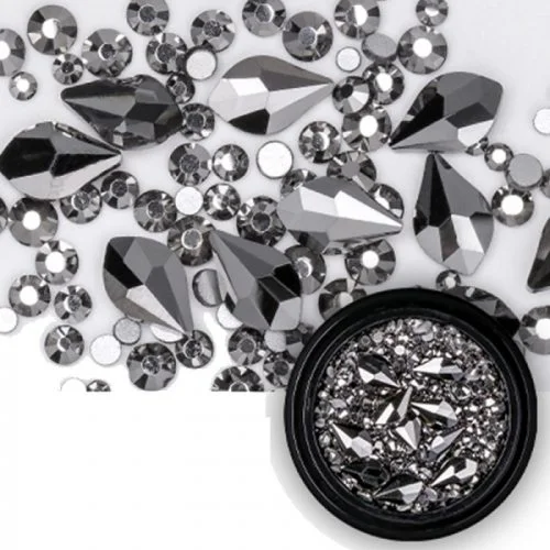 Mix - Nail Art - Strasssteine Set - black Nail Nagelstudio Nägel Nailart Nail art