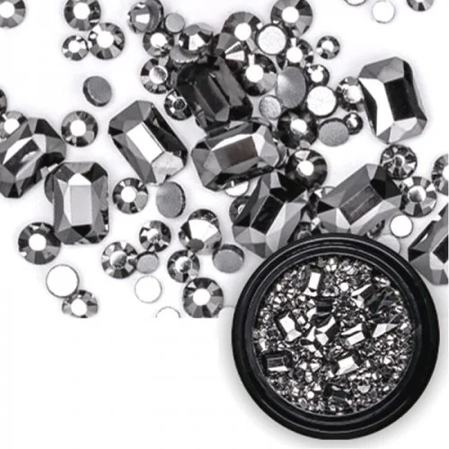 Mix - Nail Art - Strasssteine Set - black Nail Nagelstudio Nägel Nailart Nail art