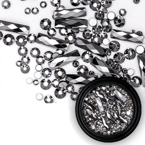 Mix - Nail Art - Strasssteine Set - black Nail Nagelstudio Nägel Nailart Nail art