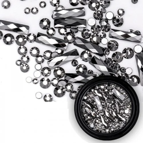 Mix - Nail Art - Strasssteine Set - black Nail Nagelstudio Nägel Nailart Nail art