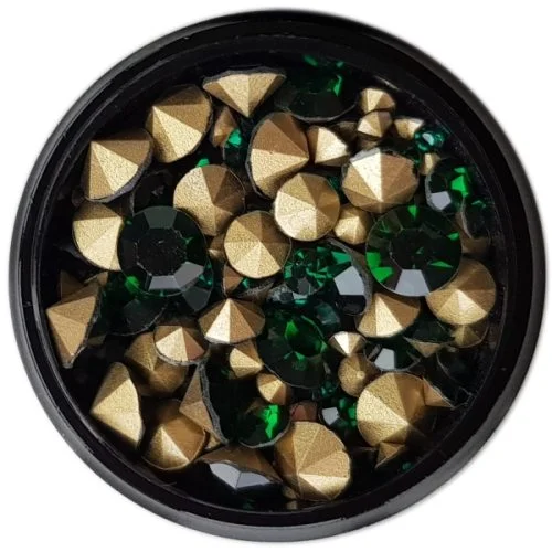 Mix - Nail Art - Strasssteine Set - Smaragd Nail Nagelstudio Nägel Nailart Nail art