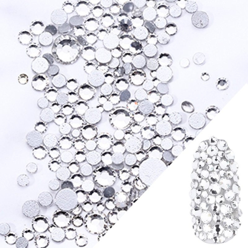 Glas Strasssteine mix rund -  Crystal Nail Art Nails Nagel Nögel Nailart