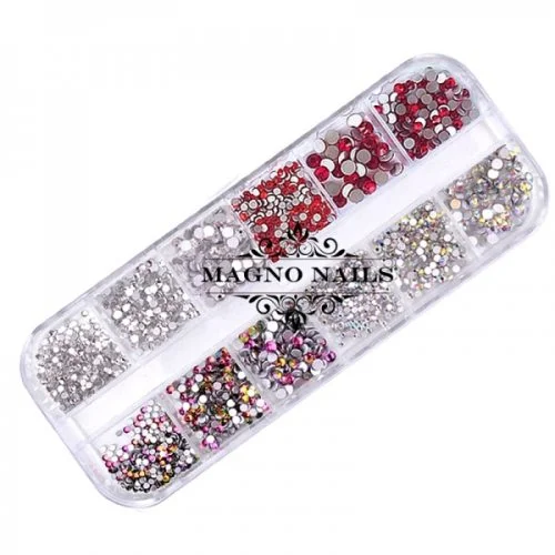 Nail Art Strasssteine Set - bunt Nailart Nails Nägel Schmuck Einleger Nageldesign