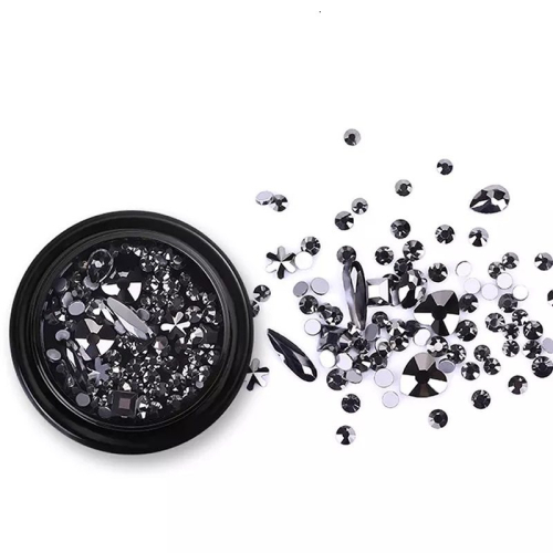 Mix - Nail Art - Strasssteine Set - Black Nail Nagelstudio Nägel Nailart Nail art