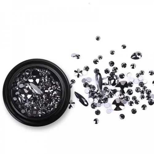 Mix - Nail Art - Strasssteine Set - Black Nail Nagelstudio Nägel Nailart Nail art