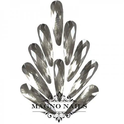 Overlay - Glas Strasssteine - Tropfen 3 x 10mm - Crystal Nail Art Nails Nagel Nögel Nailart