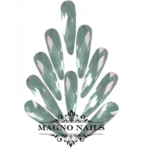 Overlay - Glas Strasssteine - Tropfen 3 x 10mm - hellblau Nageldesign Nägel Schmuck Nails 