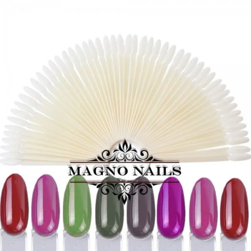 Tipfächer mit 50 Präsentations Stäbchen rund natur Nageldesign Nägel Nails Nagelstudio Nageltips Nailart