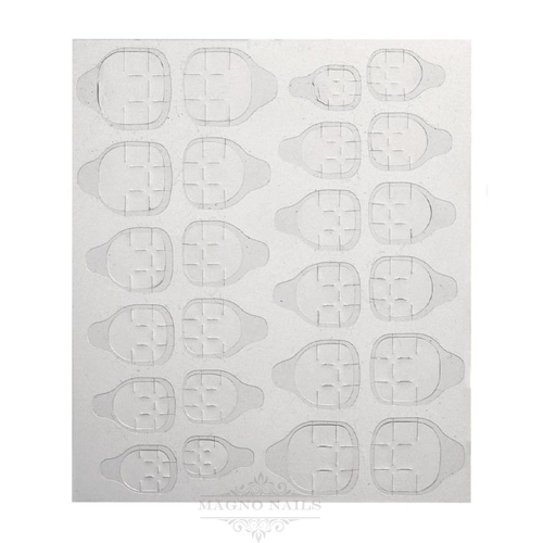 24 x Doppelseitige Tapes für Nail Tips Fullcover Haft Sticker