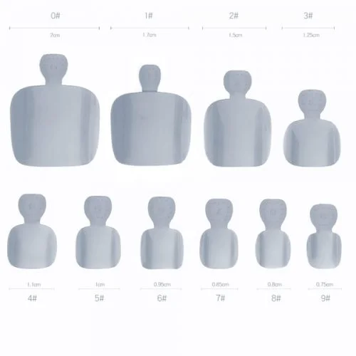 100 x Fußnägel Tips natur in einer Box Germany