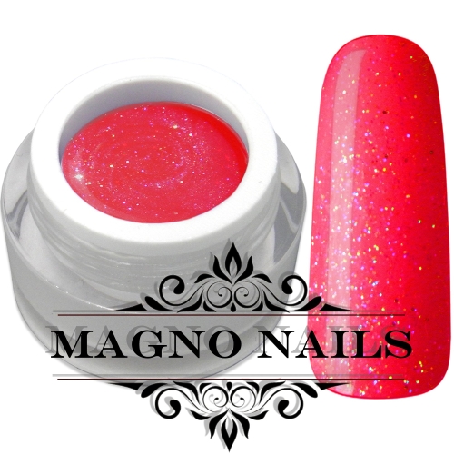 UV Gel - 885 - Glitter Gel Neon Coral Nägel Nagelgel Dosen UV-Gel Color Gel Farbgel