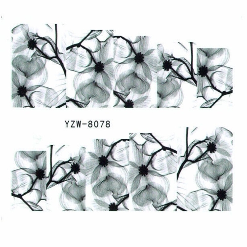 Water Transfer Sticker schwarz
Wasser Tattos Blumen