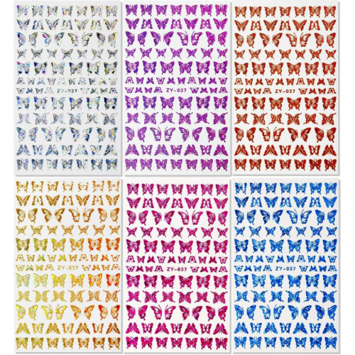 3D Nail Sticker - ZY-037 - Schmetterling Aufkleber Seblstklebende Aufkleber Nagelsticker Nagelaufkleber