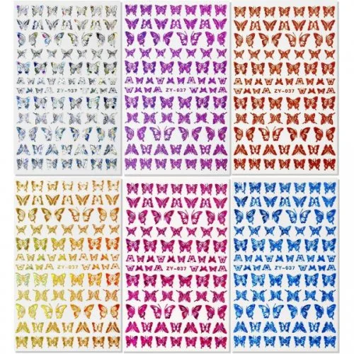 3D Nail Sticker - ZY-037 - Schmetterling Aufkleber Seblstklebende Aufkleber Nagelsticker Nagelaufkleber