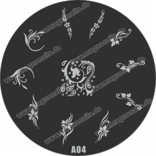 Nail Stamping Schablone A04