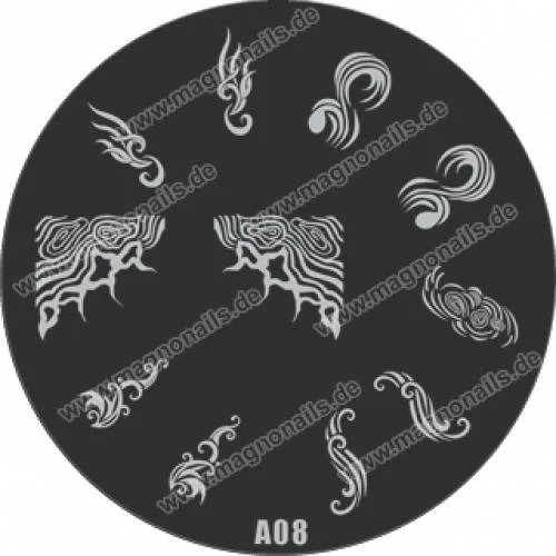 Nail Stamping Schablone A08