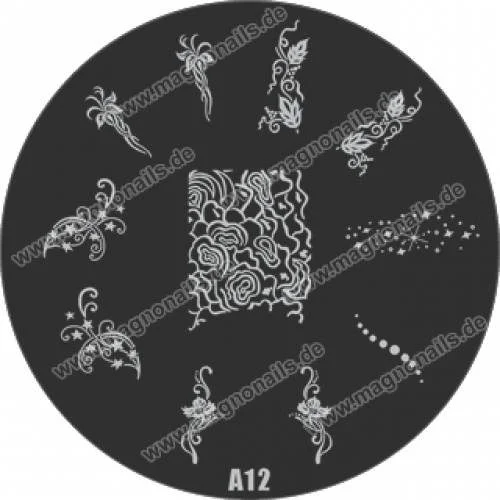 Nail Stamping Schablone A12