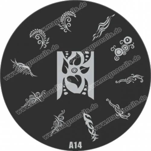 Nail Stamping Schablone A14