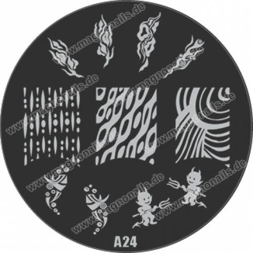Nail Stamping Schablone A24