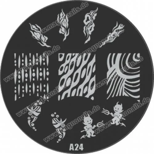 Nail Stamping Schablone A24