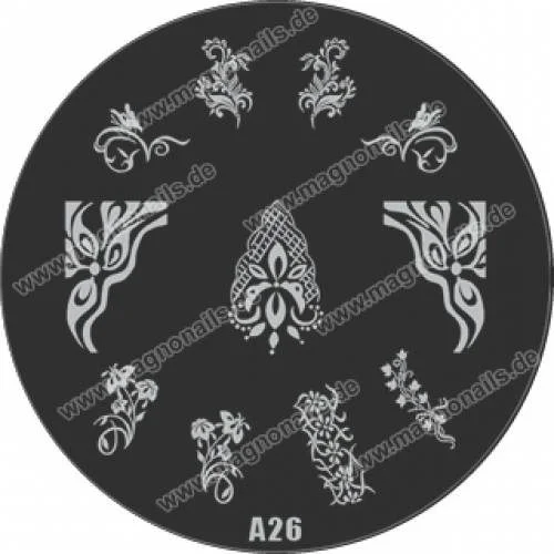 Nail Stamping Schablone A26