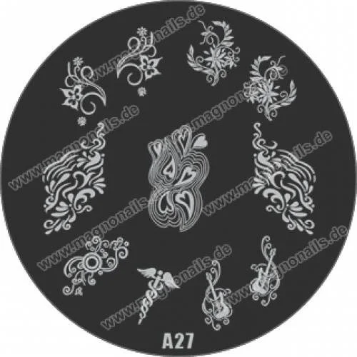 Nail Stamping Schablone A27