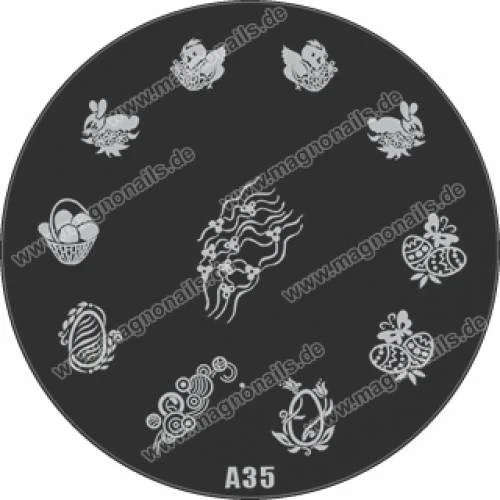 Nail Stamping Schablone A35