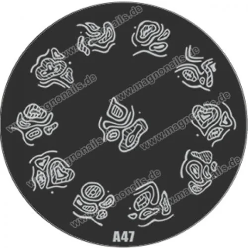 20 x Nail Art Stamping Schablonen A-Serie A41-A60