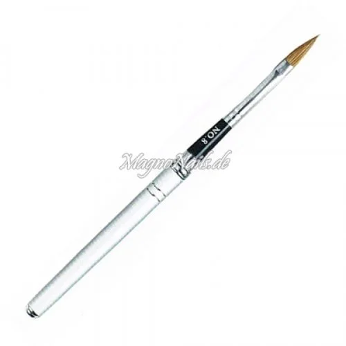 Designer Modellage Pinsel Gr. 8 - Katzenzunge Nageldesign Nägel Nail