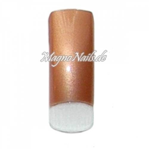 Airbrush Tips Profitips French Design Nageltips hell braun metallic