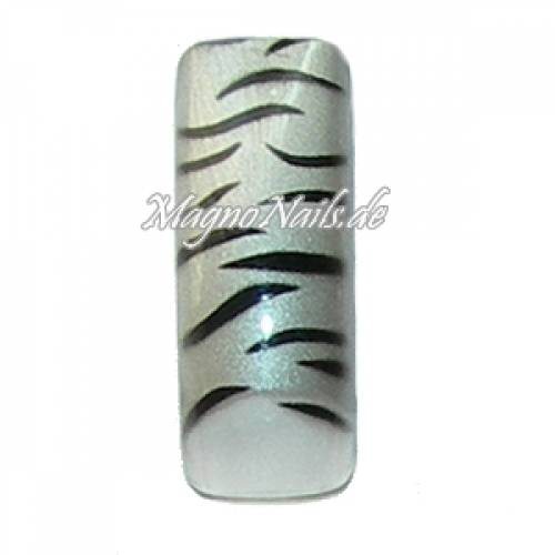 Airbrush Tips Profitips French Design Nageltips Tiger Muster silber