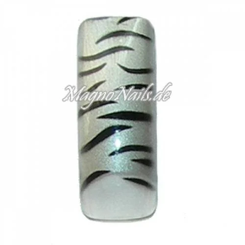 Airbrush Tips Profitips French Design Nageltips Tiger Muster silber