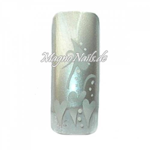 Airbrush Tips Profitips French Design Nageltips Silber herzen