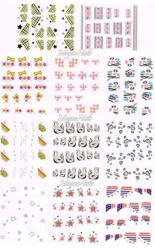 2D Nail Art Sticker