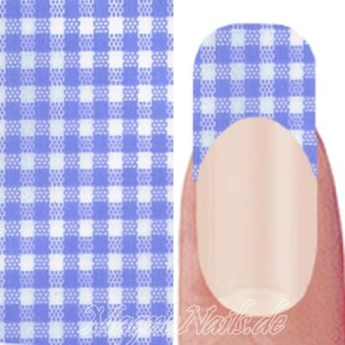 Nail Art Transfer Folie 0,45m - Nail Foil - Caro Blue Nailart Nails Nägel Schmuck TransferFolie Nagelfolie Nageldesign