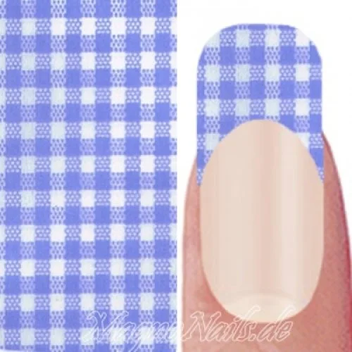 Nail Art Transfer Folie 0,45m - Nail Foil - Caro Blue Nailart Nails Nägel Schmuck TransferFolie Nagelfolie Nageldesign