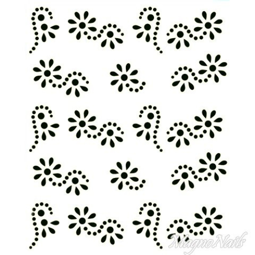 Crystal Nail Sticker - Bindis - schwarz Strasssteine Strass Aufkleber selbstklebende Nailart Nail art