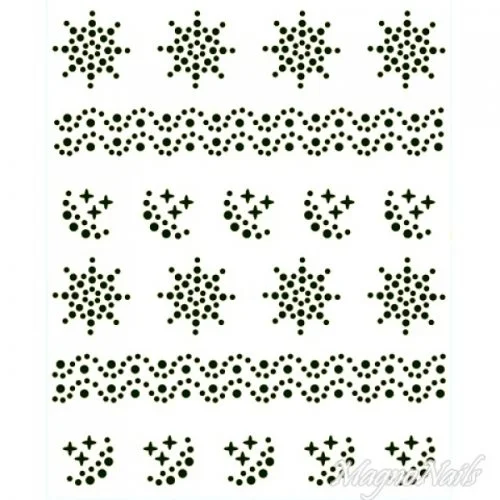 Crystal Nail Sticker - Bindis - schwarz Strasssteine Strass Aufkleber selbstklebende Nailart Nail art