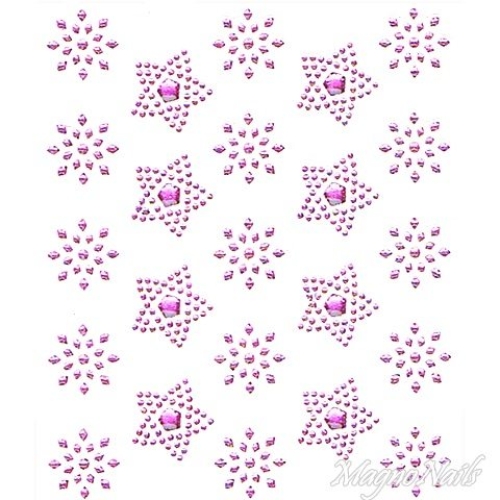Crystal Nail Sticker - Bindis - pink Strasssteine Strass Aufkleber selbstklebende Nailart Nail art