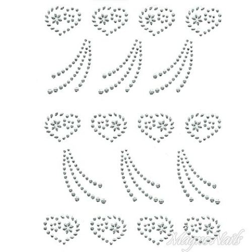 Crystal Nail Sticker - Bindis - crystal Strasssteine Strass Aufkleber selbstklebende Nailar Nail art