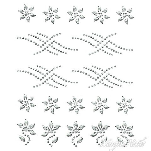 Crystal Nail Sticker - Bindis - crystal Strasssteine Strass Aufkleber selbstklebende Nailar Nail art