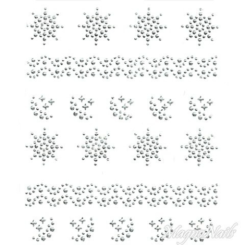 Crystal Nail Sticker - Bindis - crystal Strasssteine Strass Aufkleber selbstklebende Nailart Nail art