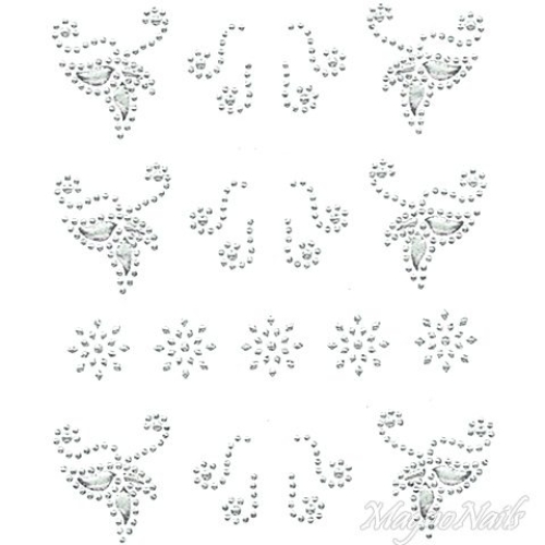 Crystal Nail Sticker - Bindis - crystal Strasssteine Strass Aufkleber selbstklebende Nailar Nail art