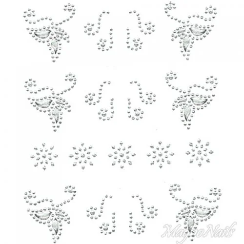 Crystal Nail Sticker - Bindis - crystal Strasssteine Strass Aufkleber selbstklebende Nailar Nail art